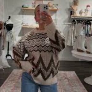 New Native Tribal Western Pullover Sweater Western Southwest